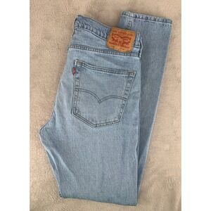 Levis 512 Jeans Men 36x34 Blue Slim Tapered Leg Light Wash Denim Pants